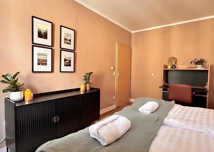 Designer-apartment Mit Balkon Und Kaffeebar, Elbnah Магдебург