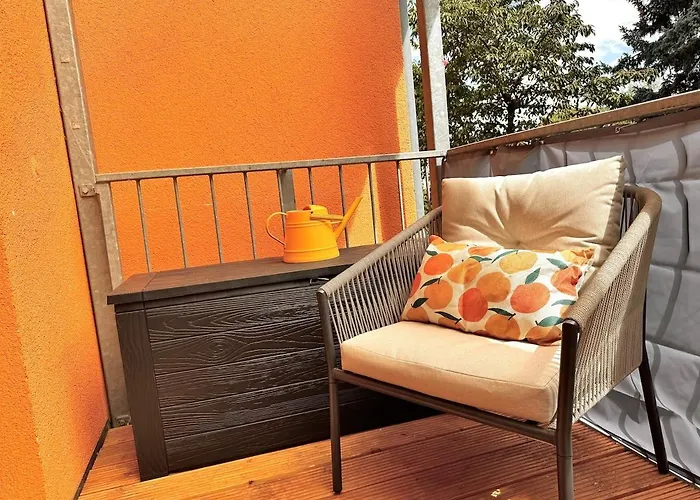 Designer-apartment Mit Balkon Und Kaffeebar, Elbnah * Magdeburgo